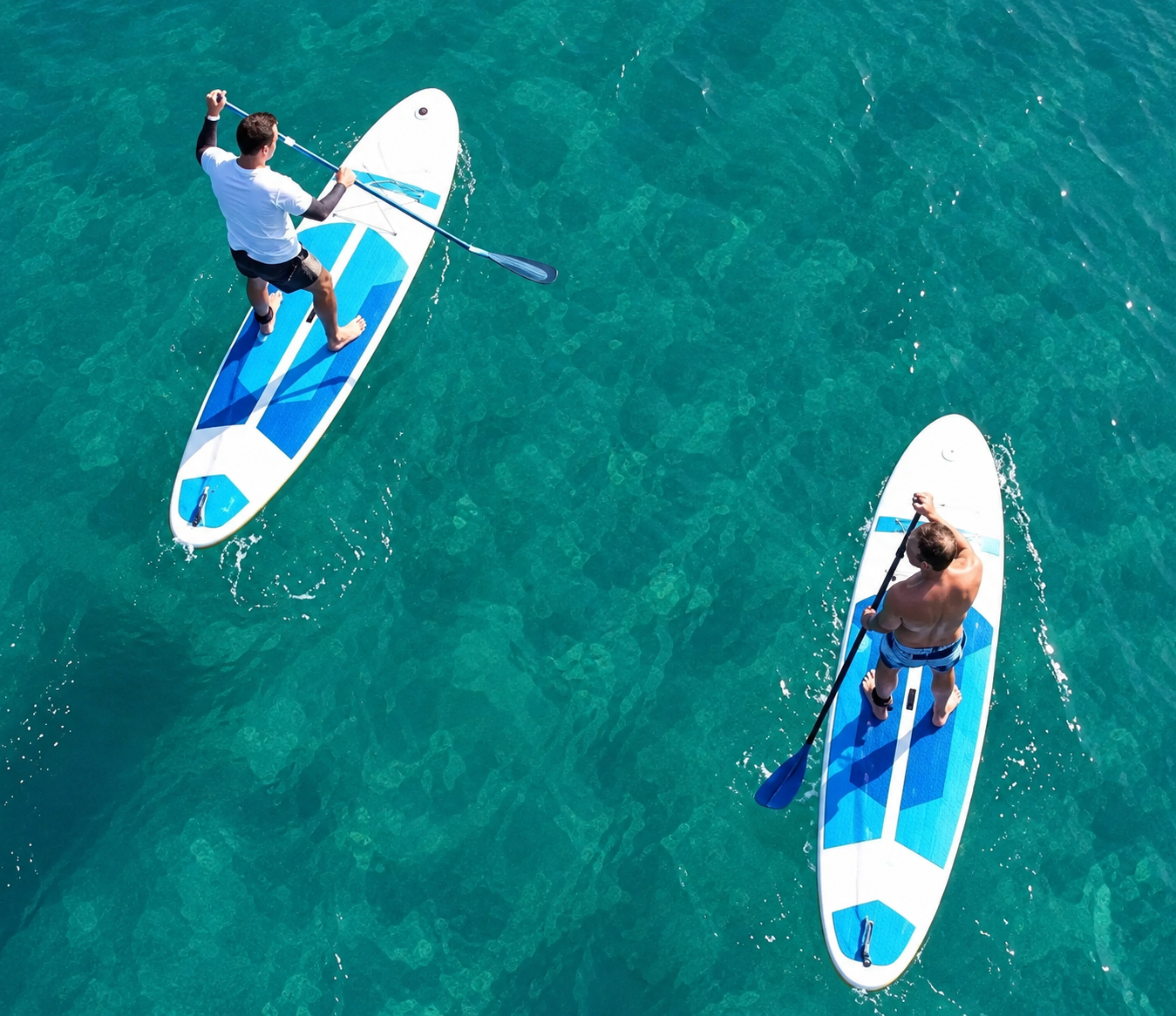 Stand-up paddleboarding on Hong Kong waters